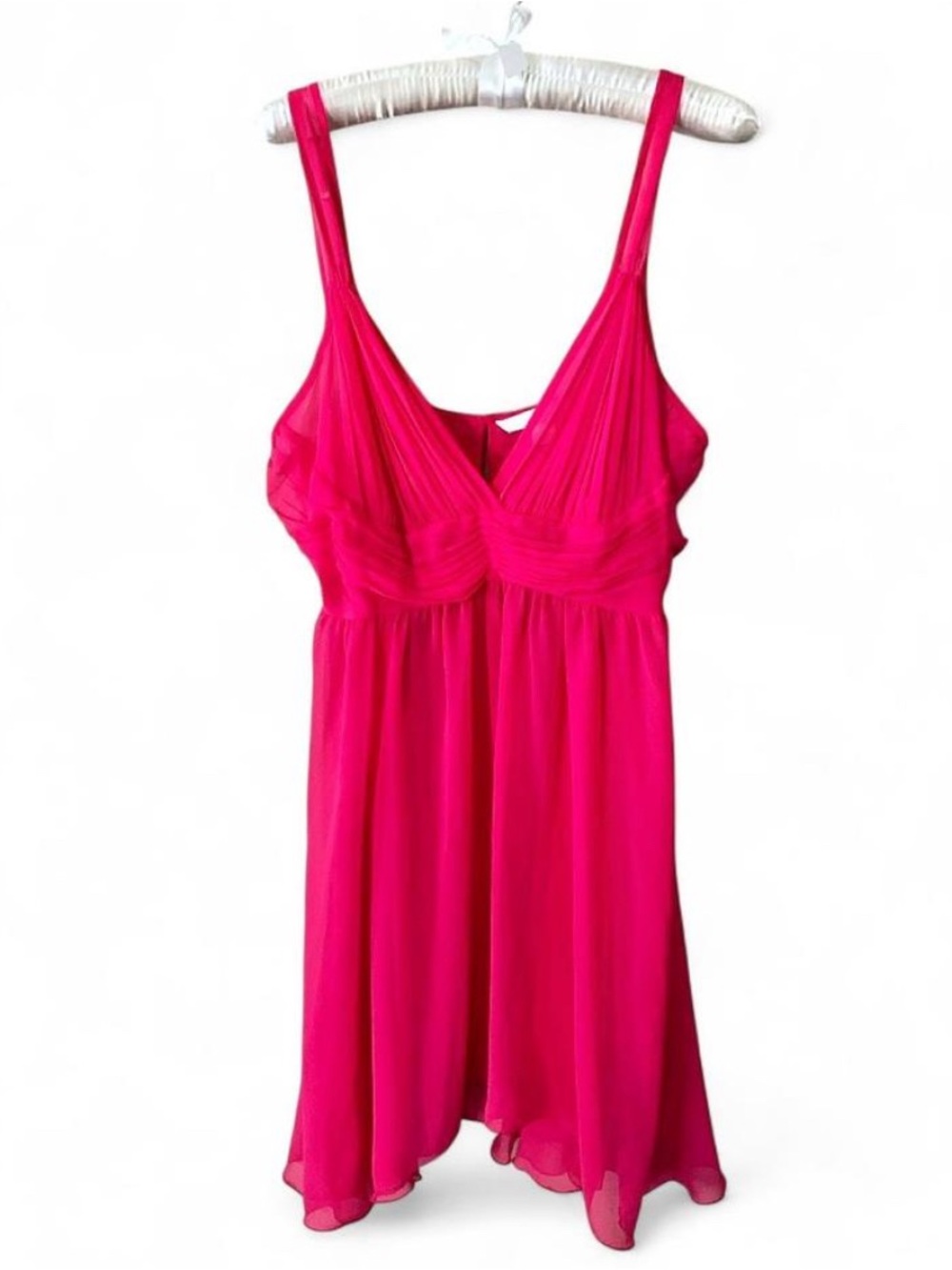 VTG Victoria's Secret Pink Chiffon Babydoll Chemise EUC L (09/04)